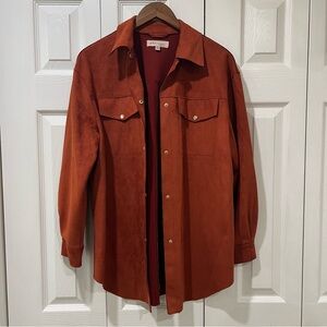 Philosophy Women's Burnt Orange Shirt Jacket